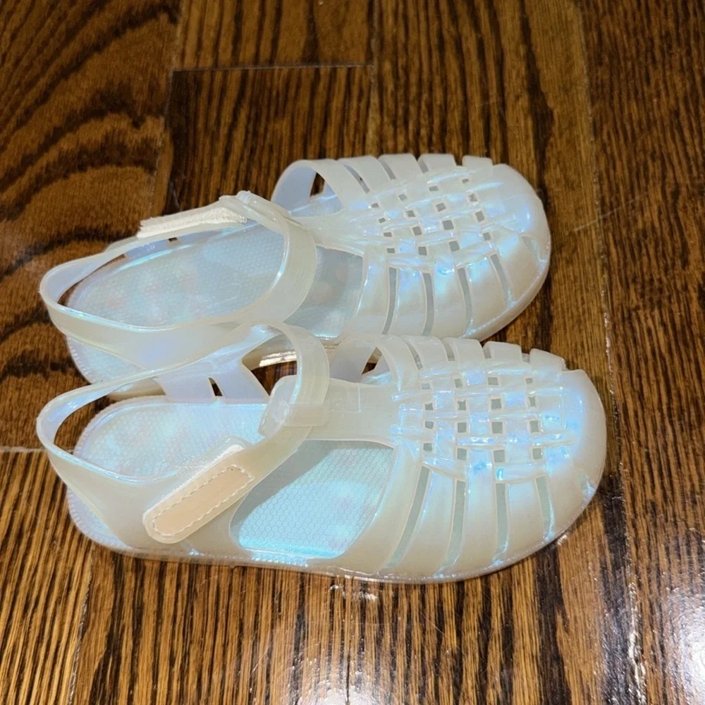 Kids Glitter Jelly Sandals - Pink, Purple, Iridescent Bundle of 3